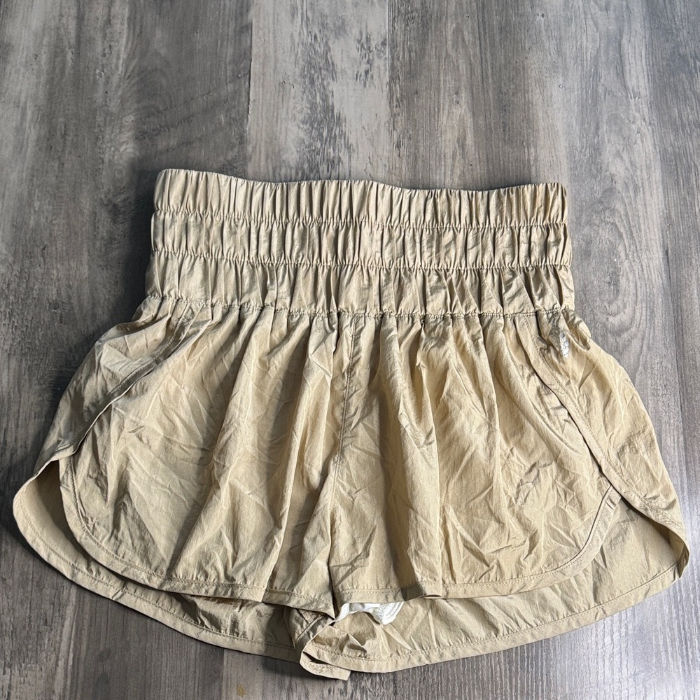 FP Movement by Free People High Waist Tan Shorts